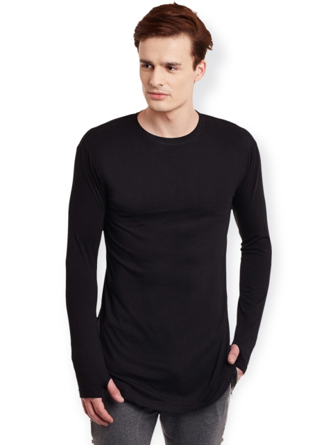

FUGAZEE Black Longline T-shirt