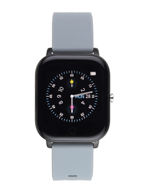 

Tech-Log Grey & Black Solid T-Wink Smartwatch
