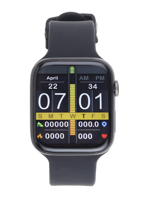 

Tech-Log Black Solid T-Ultra Plus Health Ecosystem Smart Watch