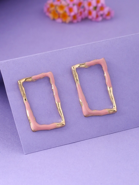 

kashwini Rose Gold Contemporary Studs Earrings