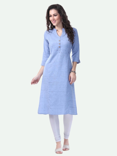

NIGHTSPREE Women Blue Maternity Kurta