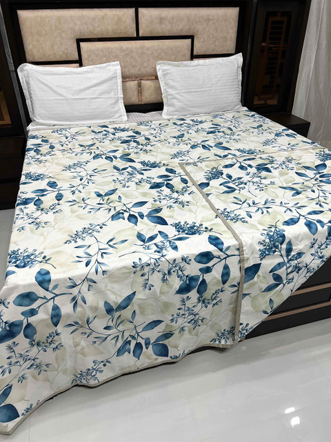 

Pure Decor Green Printed Pure Cotton 250TC Duvet Cover