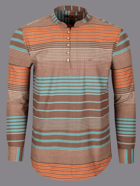 

FRENCH CROWN Men Multi with brown Formal Shirt