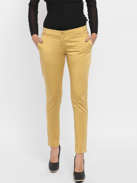 

Park Avenue Woman Khaki Slim Fit Formal Trousers