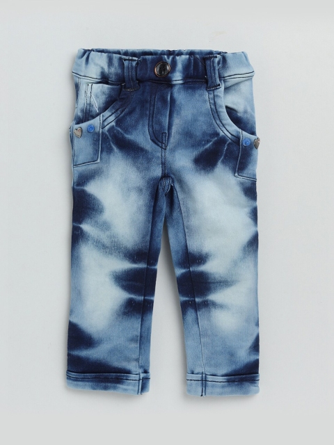 

Olio Kids Girls Blue Low-Rise Trousers