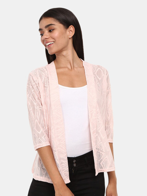 

V-Mart Women Pink Shrug