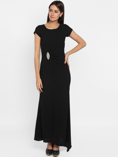 

Park Avenue Woman Black Solid Maxi Dress