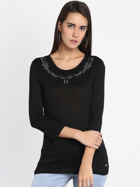 

Park Avenue Woman Black Solid Top