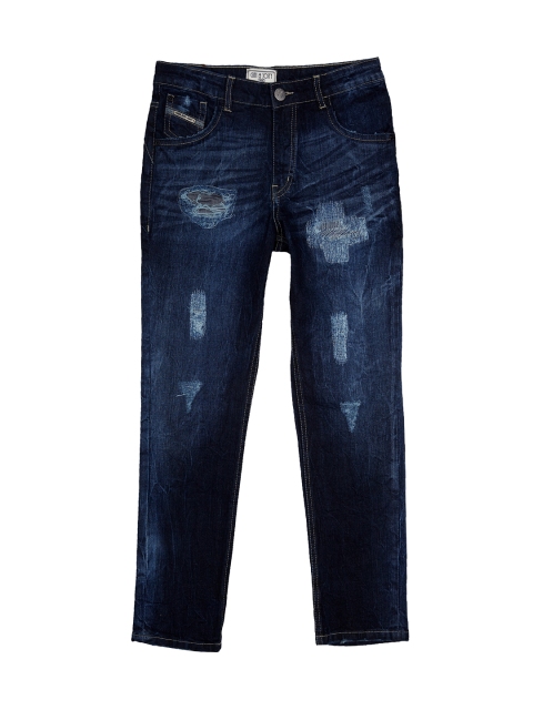

Gini and Jony Boys Blue Regular Fit Mid-Rise Mildly Distressed Jeans