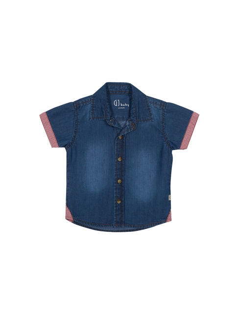 

Gini and Jony Boys Blue Faded Standard Regular Fit Casual Shirt