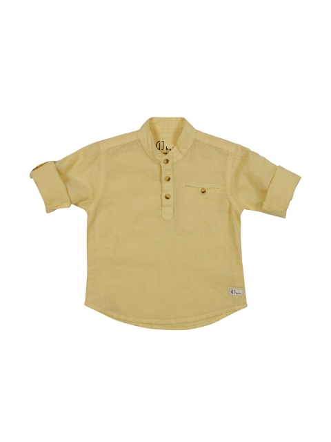 

Gini and Jony Boys Yellow Standard Regular Fit Solid Casual Shirt