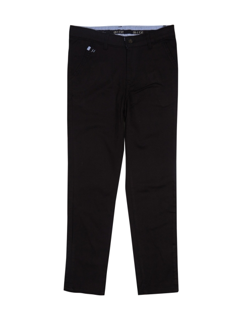 

Gini and Jony Boys Black Regular Fit Solid Chinos