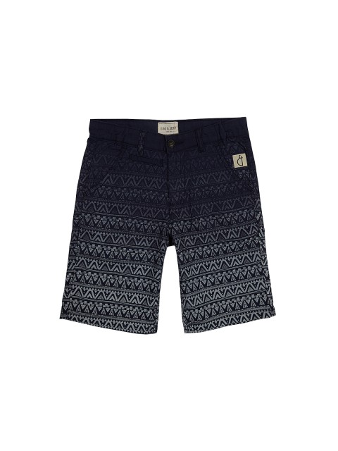 

Gini and Jony Blue Printed Regular Fit Regular Shorts