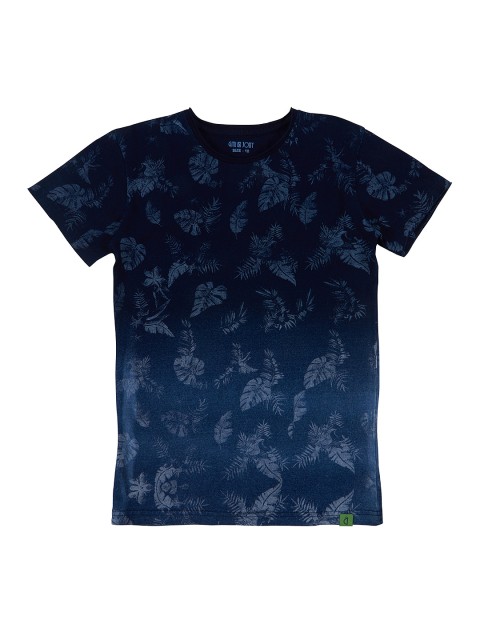 

Gini and Jony Navy Blue Printed T-shirt