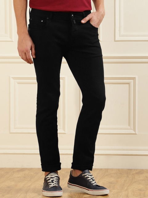 

Jacob Cohen Men Black Solid Hexagonal Patch-On Back Jeans
