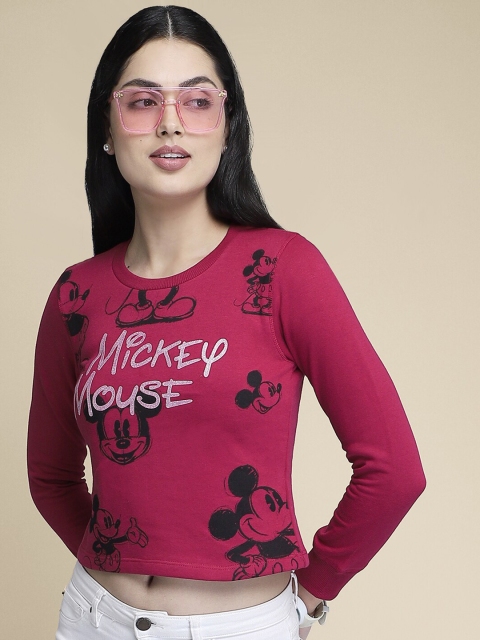 

Free Authority Women Pink Mickey & Friends Printed Sweatshirts, Magenta