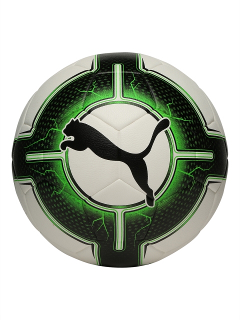 

Puma Unisex White & Green Printed evoPOWER 5.3 Football