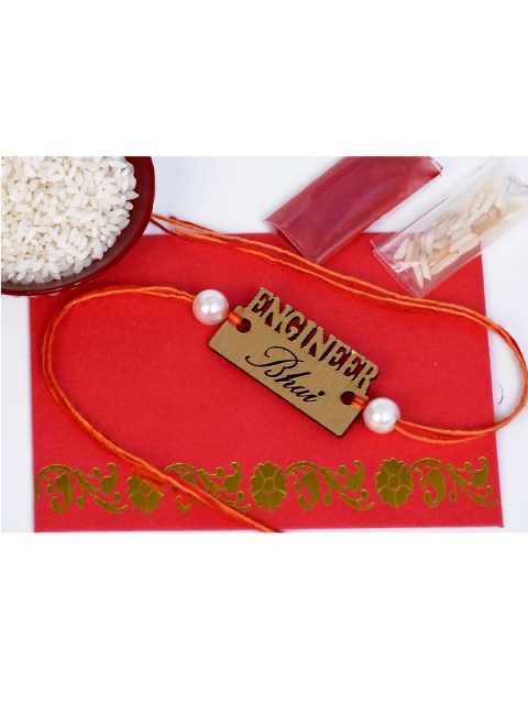 

The Magic Wand Gold-Toned Enginner Bhai Rakhi