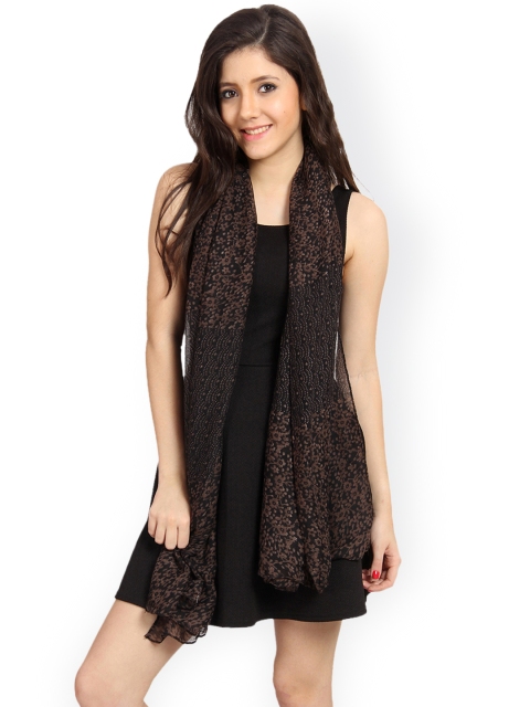 

FabSeasons Unisex Black Printed Scarf