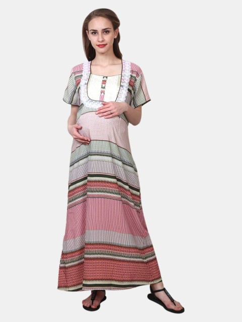 

MeeMee Red Striped Maxi Dress