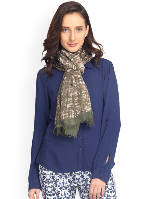 

FabSeasons Unisex Green Printed Scarf
