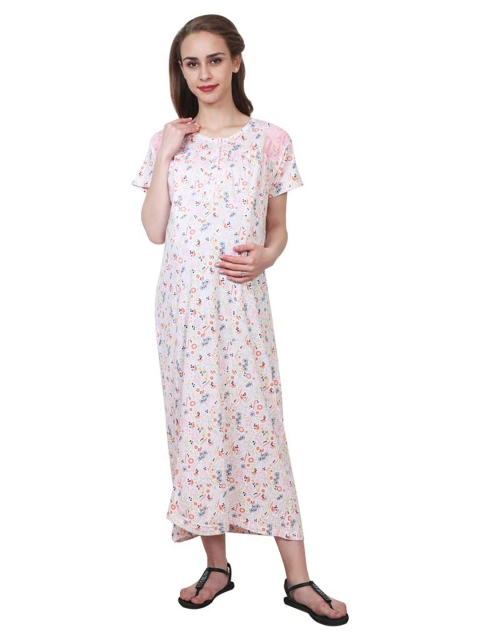 

MeeMee Pink Floral Maxi Dress