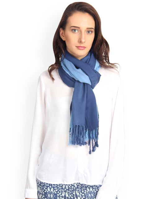 

FabSeasons Unisex Blue Colourblocked Scarf