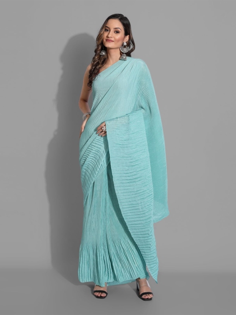 

TORONFRAS Blue Art Silk Saree
