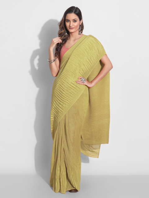 

TORONFRAS Yellow Art Silk Saree