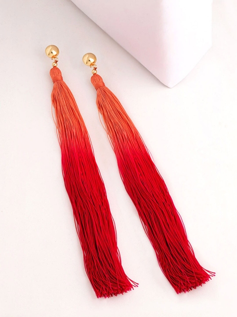 

Voylla Gold-Toned Contemporary Drop Earrings