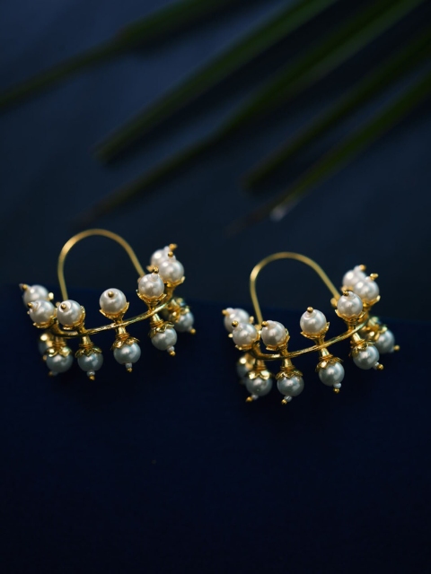 

Voylla Gold-Toned Contemporary Hoop Earrings