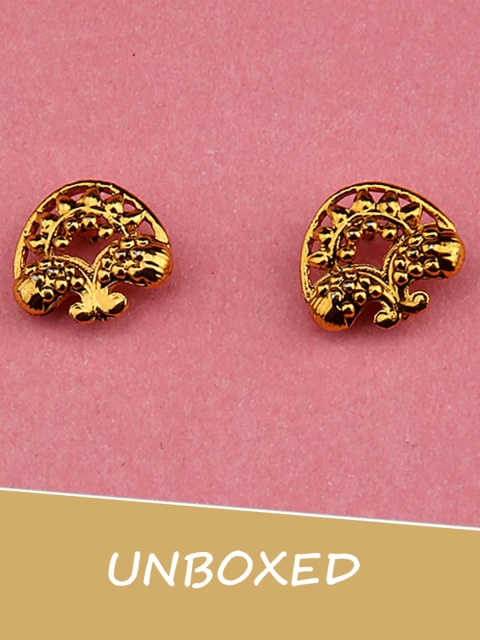 

Voylla Women Gold-Toned Contemporary Studs Earrings