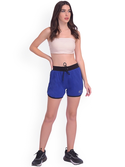

Apraa & Parma Women Blue Low-Rise Training or Gym Shorts