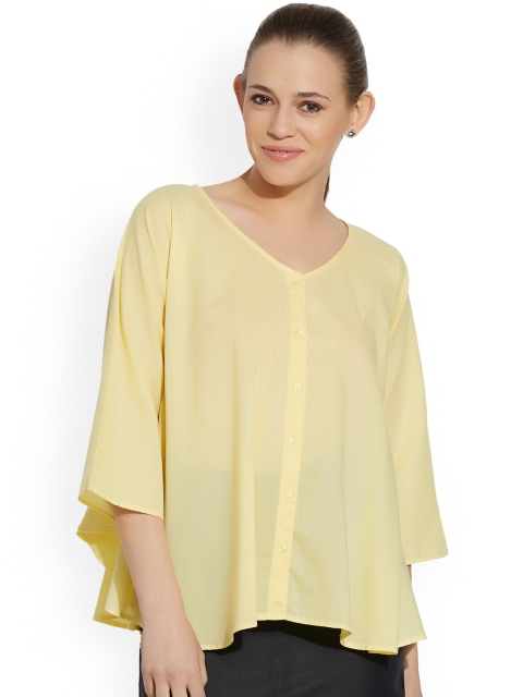 

Bombay High Women Yellow Solid Top