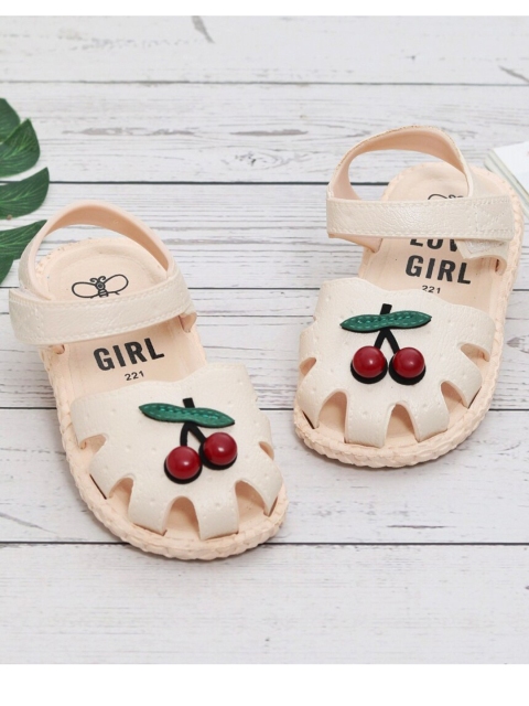 

Yellow Bee Girls Beige & Red Comfort Sandals