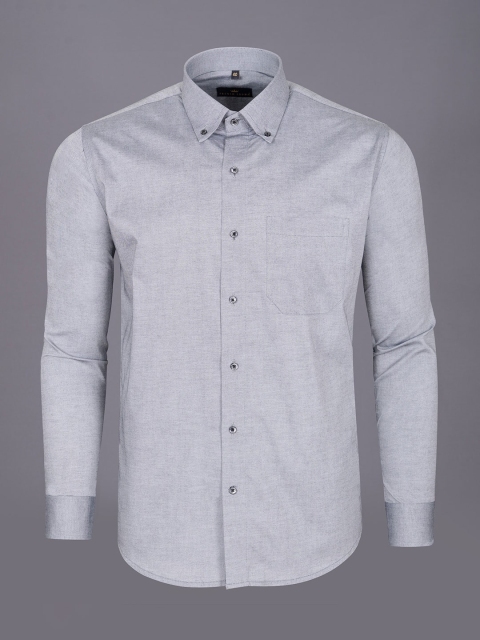 

FRENCH CROWN Men Grey Standard Formal Shirt