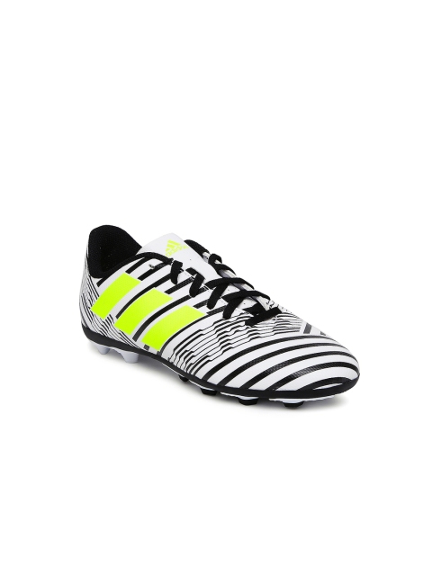 

ADIDAS Boys White NEMEZIZ 17.4 FXG J Football Shoes