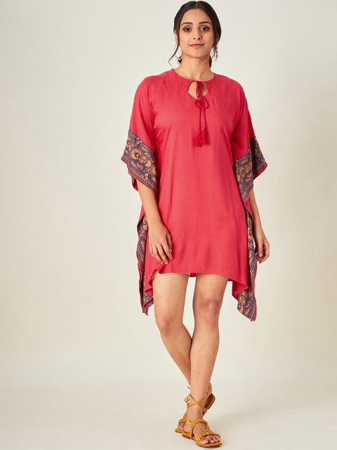 

The Kaftan Company Women Pink Solid Swimwear