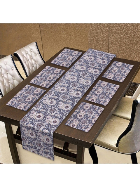 

INDHOME LIFE Multi Set of 7 Pure Cotton Printed Table Placemats