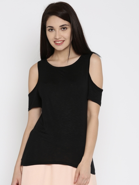 

ONLY Women Black Solid Top