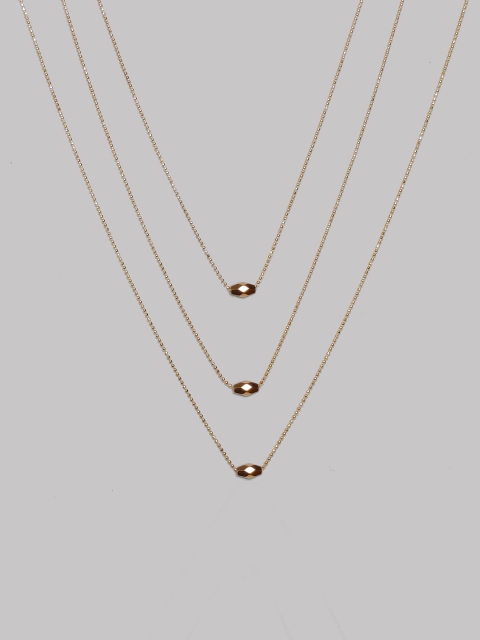 

ANNA CREATIONS Gold-Toned Gold-Plated Layered Necklace