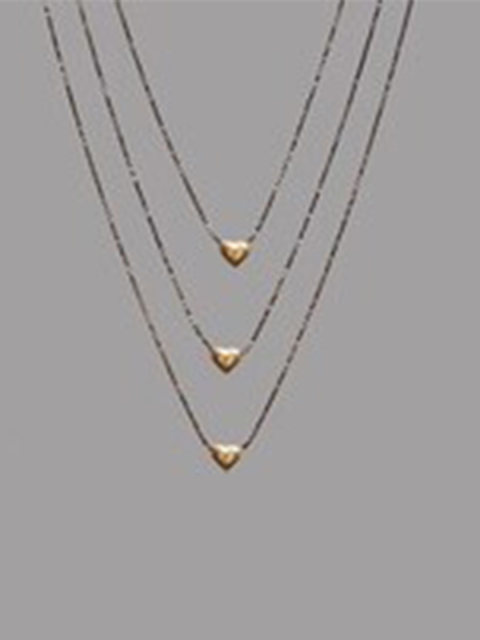 

ANNA CREATIONS Gold-Toned Gold-Plated Layered Necklace