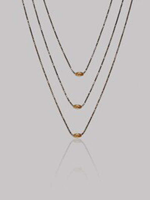 

ANNA CREATIONS Gold-Toned Gold-Plated Layered Chain