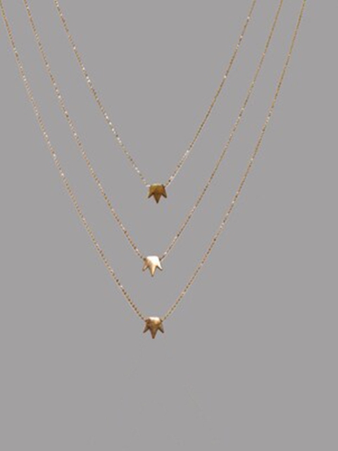 

ANNA CREATIONS Gold-Toned Gold-Plated Layered Chain