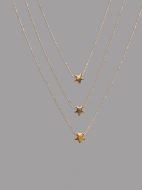 

ANNA CREATIONS Gold-Plated Layered Necklace