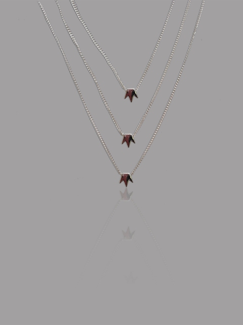 

ANNA CREATIONS Silver-Toned Gold-Plated Layered Chain
