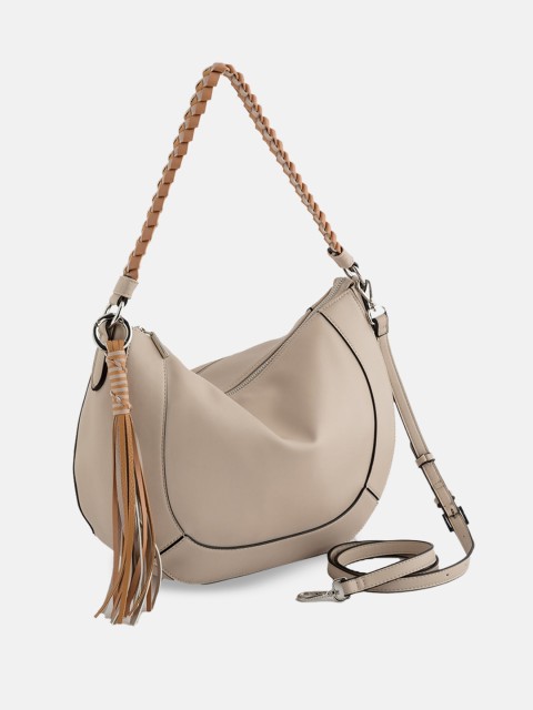 

CARPISA Beige Shopper Shoulder Bag with Tasselled