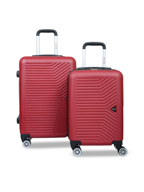 

Polo Class Set of 2 Textured Hard Sided Trolley Bag, Red