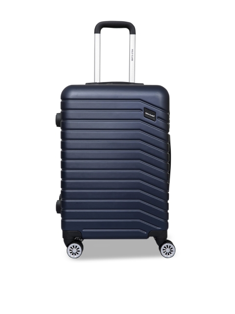 

Polo Class Blue Textured Hard Sided Cabin Trolley Suitcase