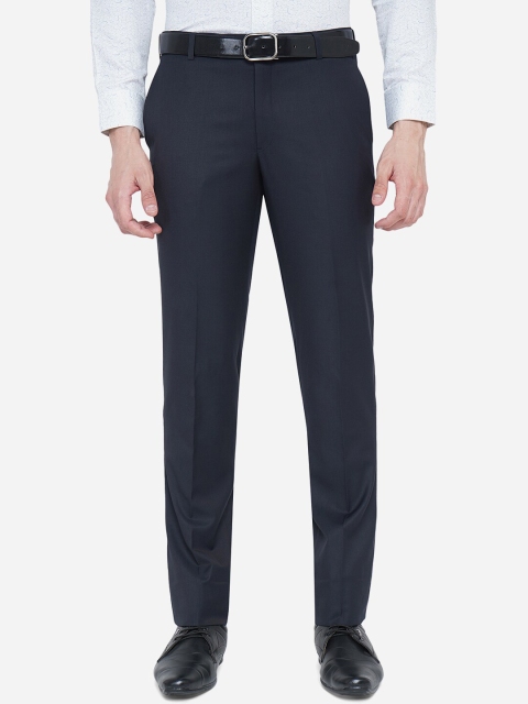 

METAL Men Blue Slim Fit Formal Trousers